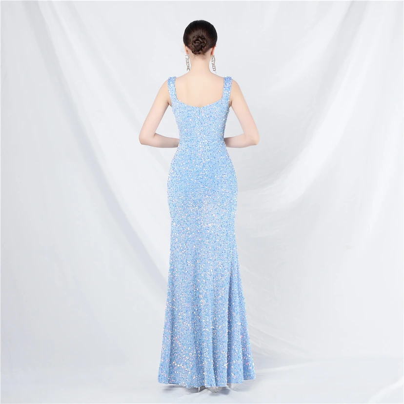 Robes de soirée longues à sequins faites main, magnifiques pour femmes et célébrités view 24