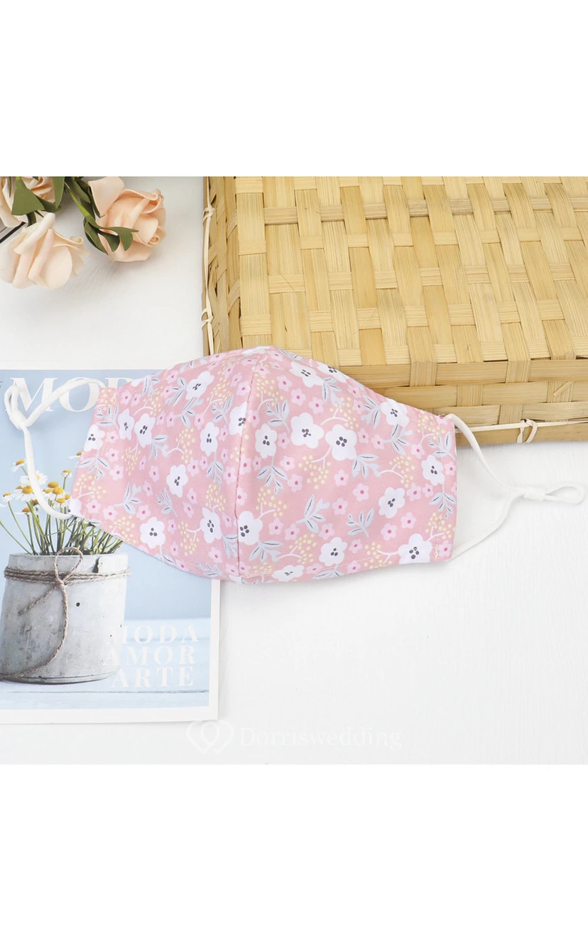 Non-medicial Floral Printed Cotton Reusable Face Mask In Multiple Colors view 6