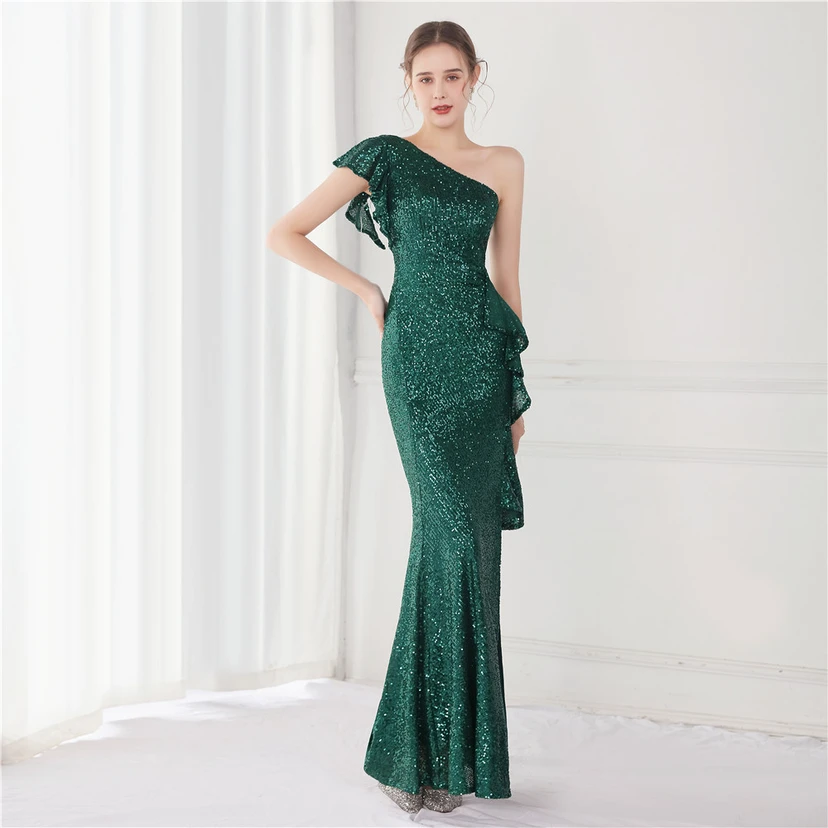 Fairy Dream Celebrity Party Party Evening Sexy Long Slim Toast Bride view 11