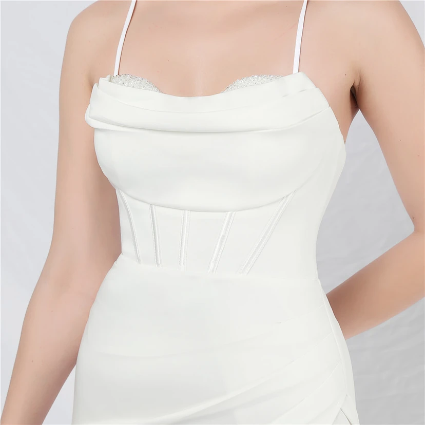 Palace Fishbone Weste, Taillenbesatz, aufwendige Perlenstickerei, Tube-Top, Strumpfhalter, High-End-Abendkleid view 17