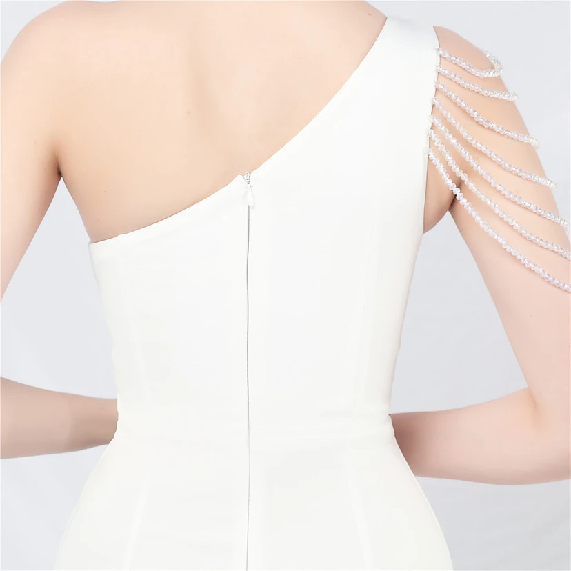 Craft Beading Flower Dinner Wedding Celebration Car Model Long Evening Dress view 25