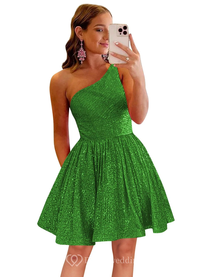 Burgunderfarbenes, einseitig schulterfreies Pailletten-Cocktailkleid view 19