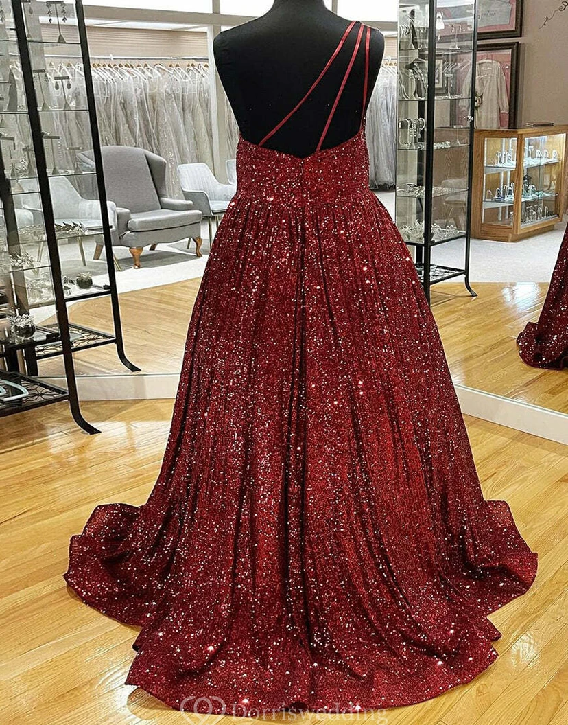 Pinkfarbenes, schulterfreies Ballkleid view 10