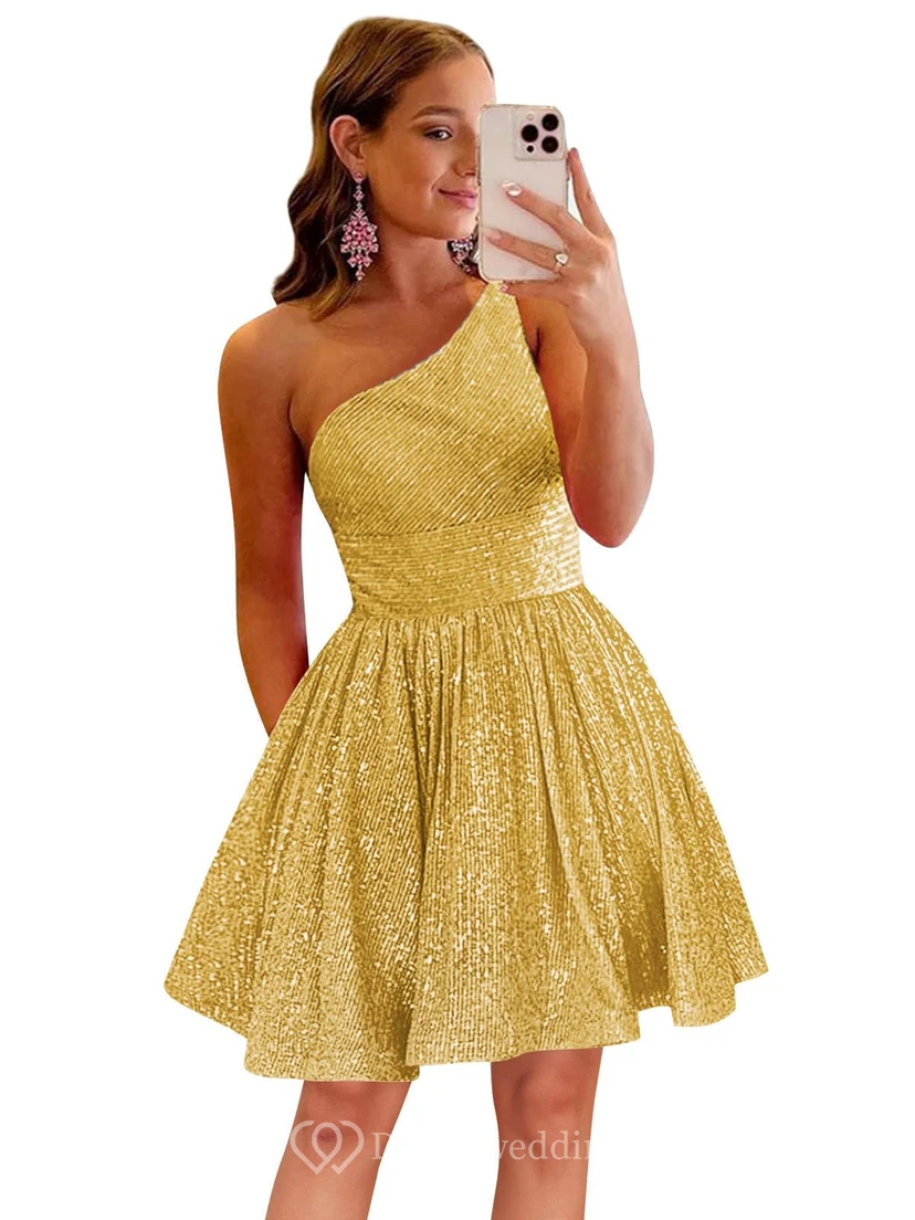 Burgunderfarbenes, einseitig schulterfreies Pailletten-Cocktailkleid view 7