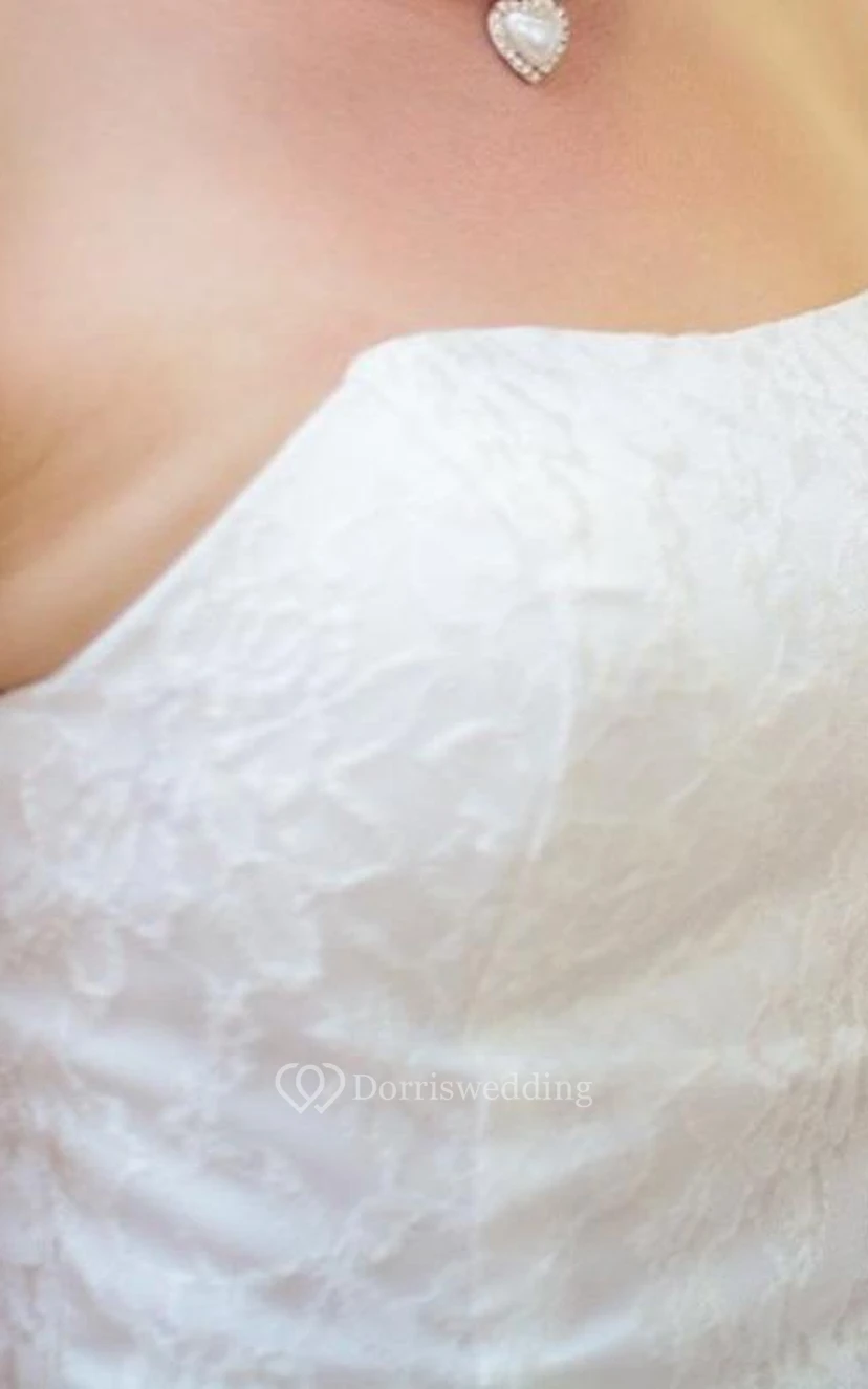 Ball Gown Sweetheart Sleeveless Tulle Lace Organza Dress view 2
