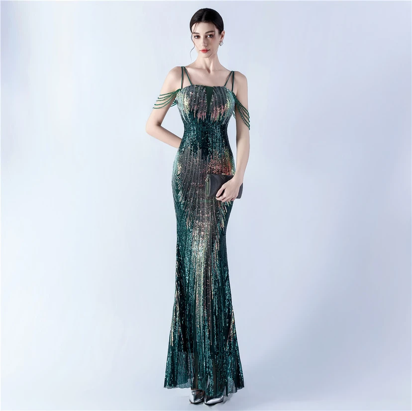 Positionierung von Blumenperlen, besticktes Abendkleid, Bankett, Feier, Aufführung, Gastgeber view 23