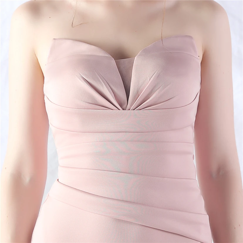 Craft Dress Sexy Off-Shoulder Wrapped Chest Satin Evening Dress view 48