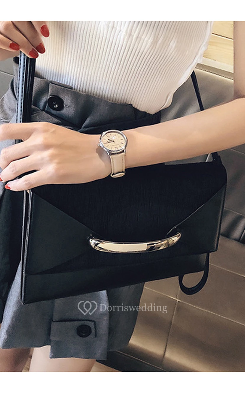 Refined Zipper PU Clutch view 5