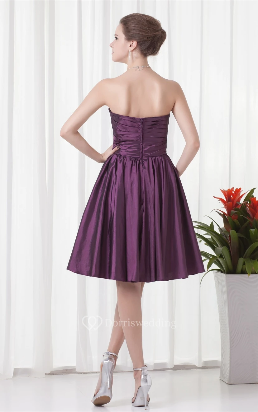 Stunning Sleeveless Floral a Line Midi Bridesmaid Dresses view 4