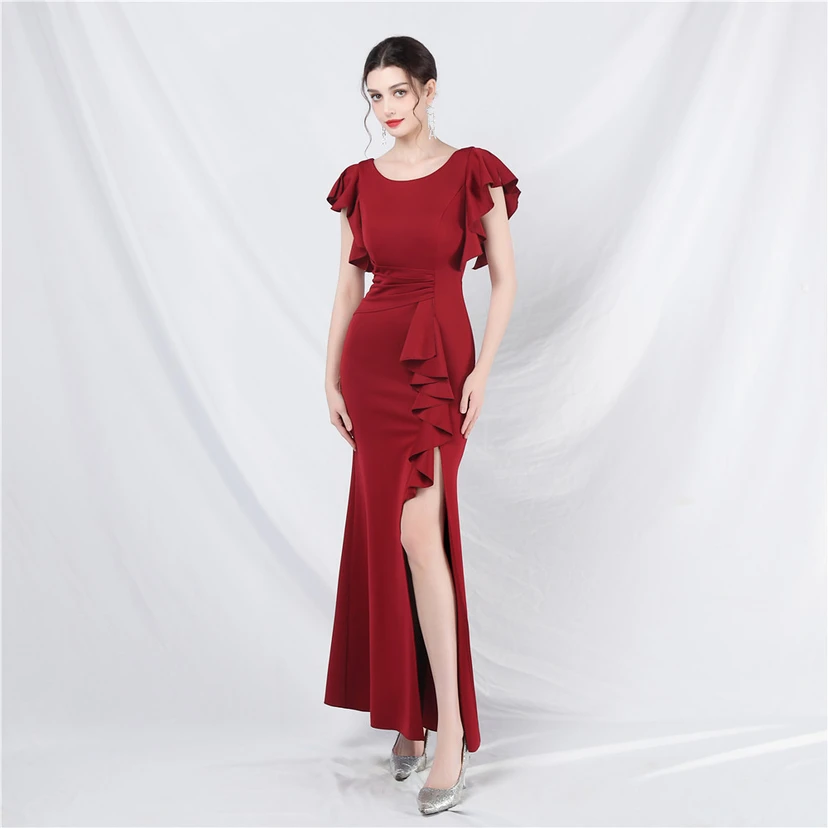 Wedding Celebration Exhibition Car Model Long Dress Skirt view 41