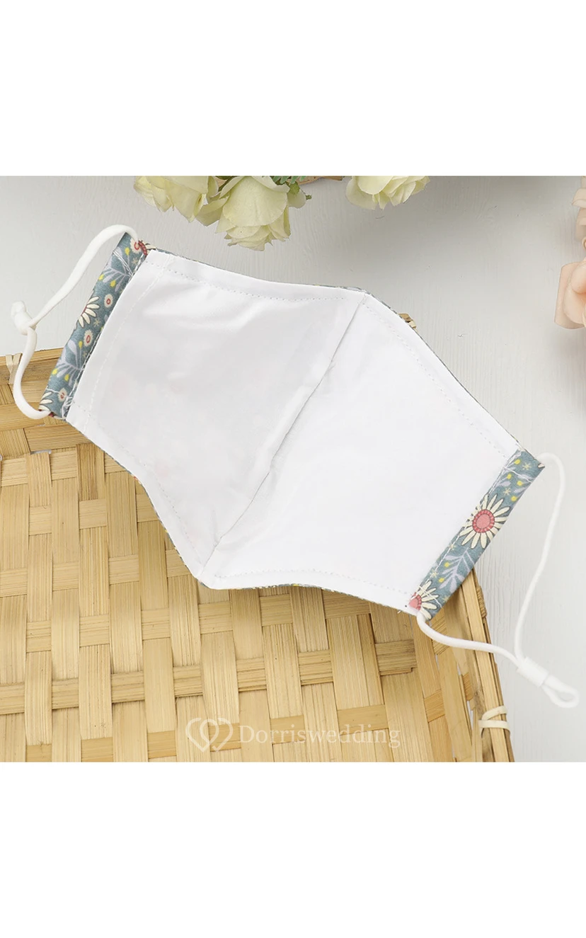 Non-medicial Floral Printed Cotton Reusable Face Mask In Multiple Colors view 2