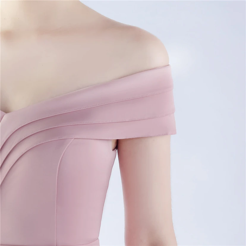 Klassisches langes Abendkleid aus Satin mit One-Shoulder-Ausschnitt view 62