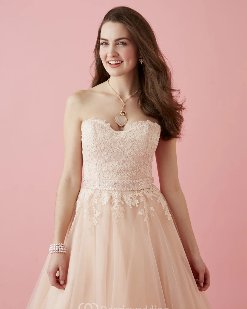 Ball Gown Maxi Sweetheart Sleeveless Tulle Corset Back Dress With Appliques view 3