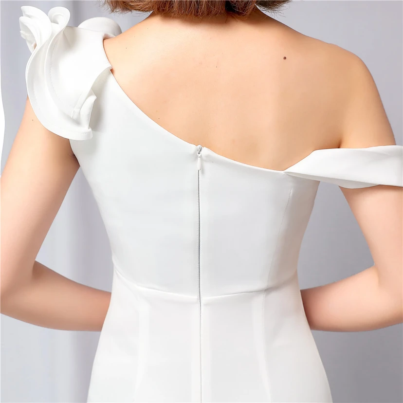 Sechsfarbiges, einseitig schulterfreies Abendkleid für festliche Anlässe, langes, elegantes, figurbetontes und sexy Meerjungfrauenkleid view 19
