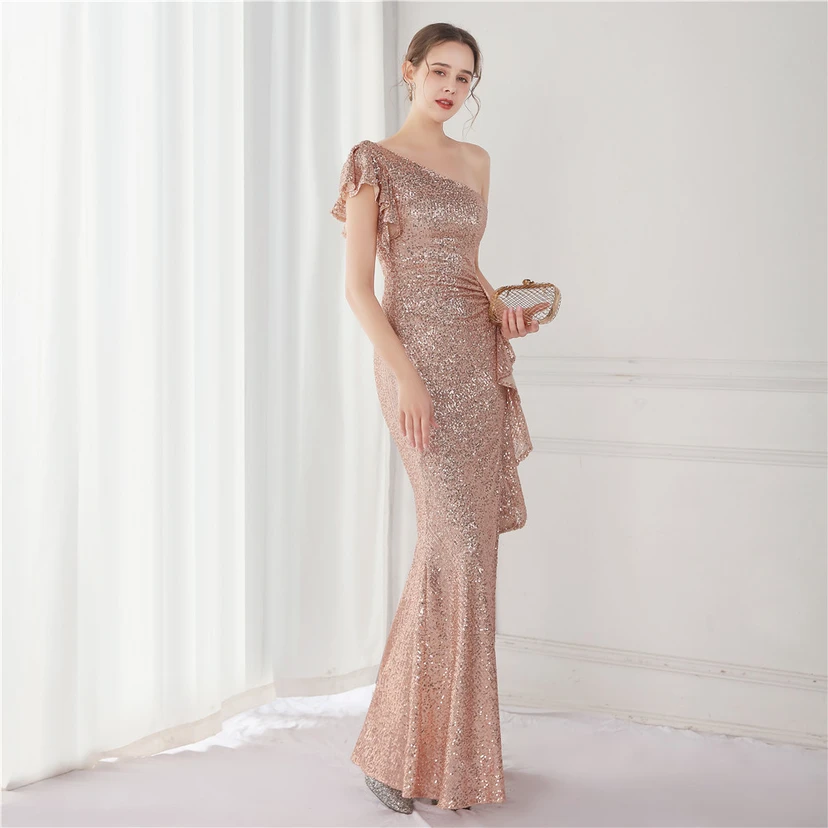 Fairy Dream Celebrity Party Party Evening Sexy Long Slim Toast Bride view 38