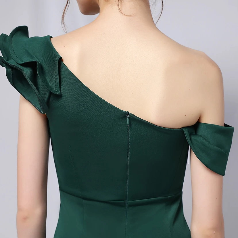 Sechsfarbiges, einseitig schulterfreies Abendkleid für festliche Anlässe, langes, elegantes, figurbetontes und sexy Meerjungfrauenkleid view 8