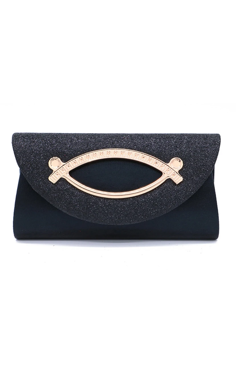 Sequin Magnetic snap Clutch view 4