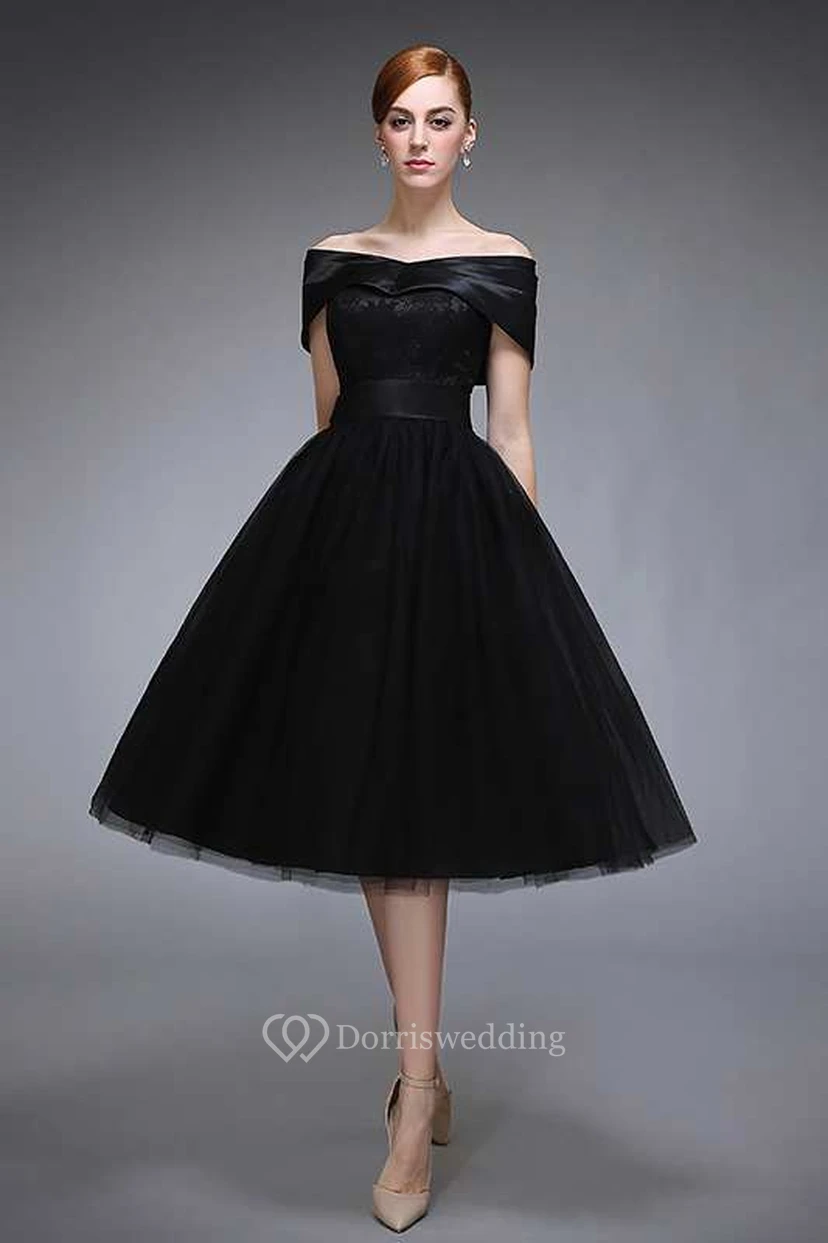 Vestido negro de Audrey Hepburn | Atuendo de Desayuno con diamantes | Vestido de cóctel formal vintage de los años 50 view 10
