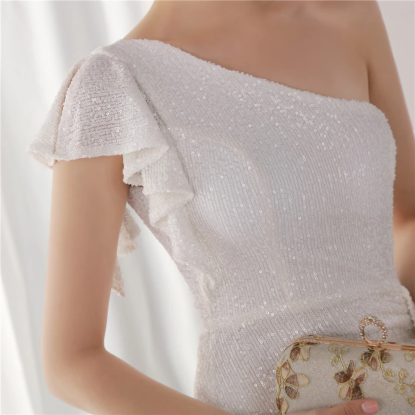 Fairy Dream Celebrity Party Party Evening Sexy Long Slim Toast Bride view 52