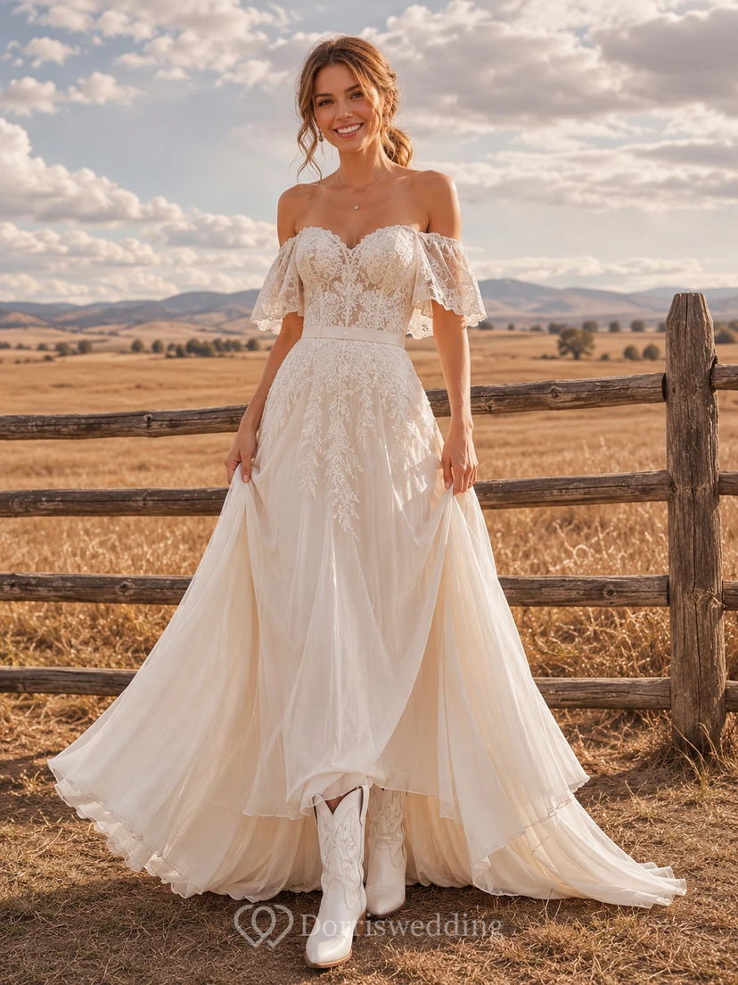 Robe de mariée de maternité en satin sans manches à col V avec traîne courte, idéale pour une cérémonie de destination. Robe de mariée de maternité avec col en V et sans traîne courte.