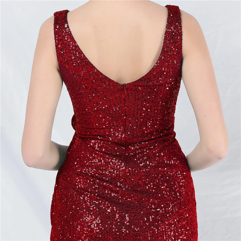 Craft Flower Sequined Sexy Short Skirt Daily Small Dress view 7
