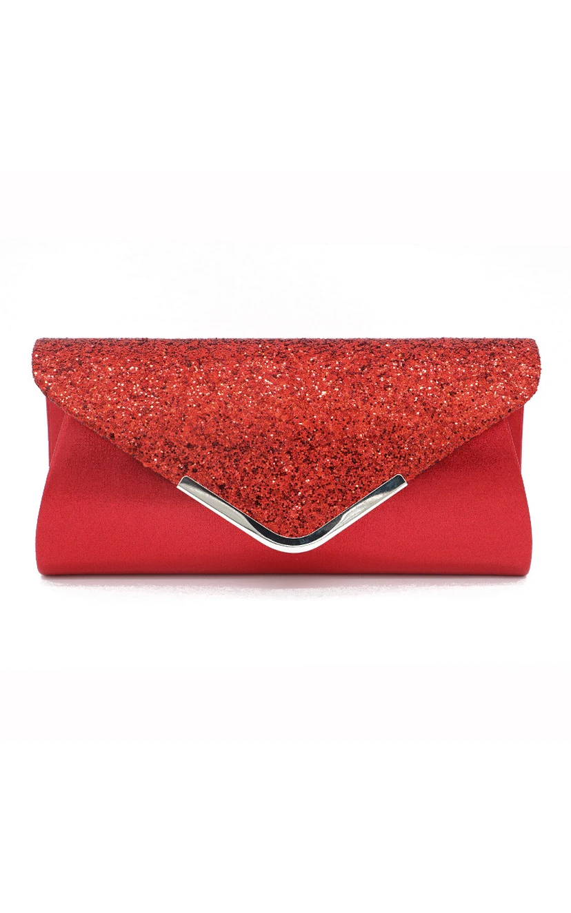 Sequin Flap Envelope Clutch view 7