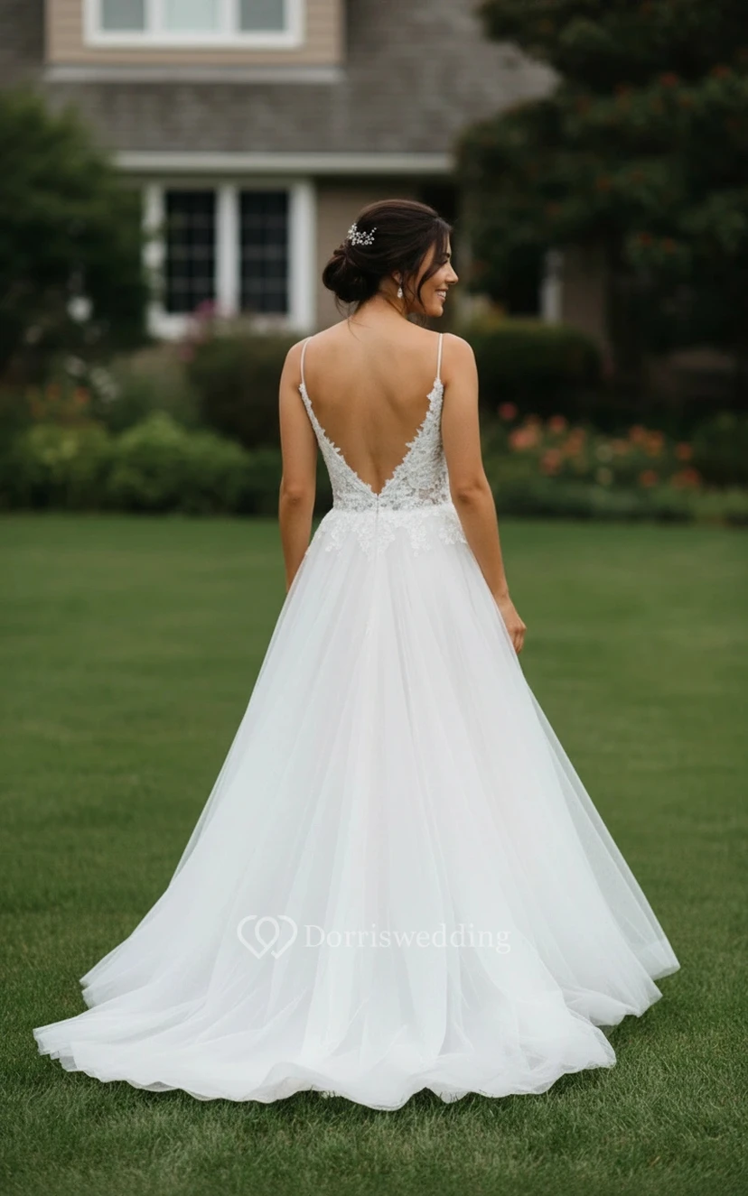 Robe de mariée sexy et rustique pour l'été/l'automne view 2