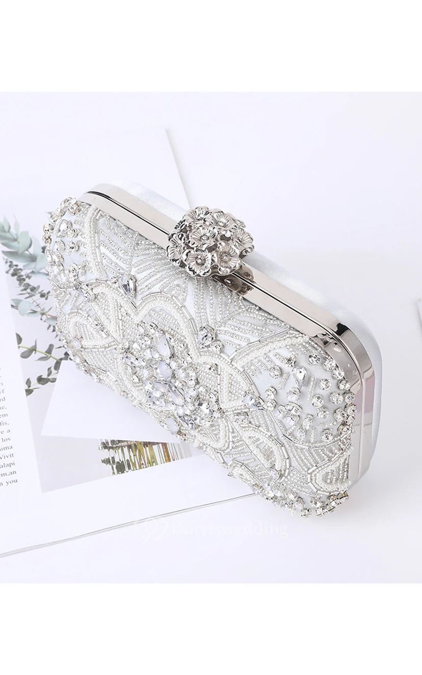 Appliqued Crystal Clutch view 2