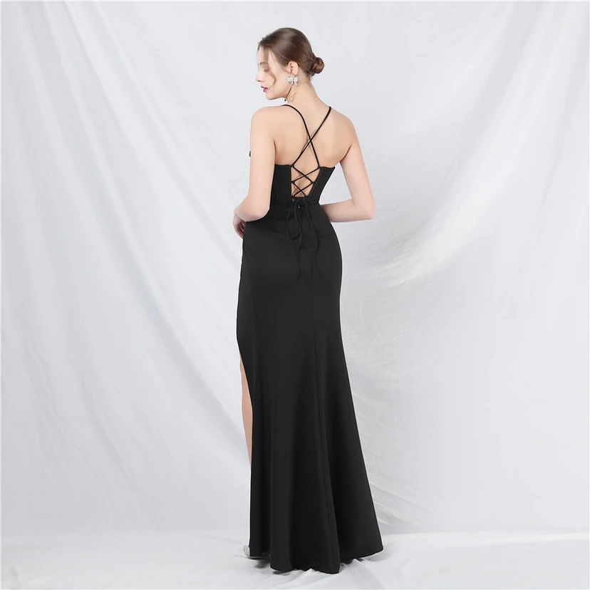 Palace Fishbone Weste, Taillenbesatz, aufwendige Perlenstickerei, Tube-Top, Strumpfhalter, High-End-Abendkleid view 42