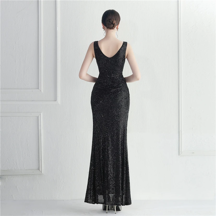Paillettenkleid von Cross-Border Supply Boutique, ideal für Promi-Automodelle, Dinner-Auftritte und lange Abendkleider view 56