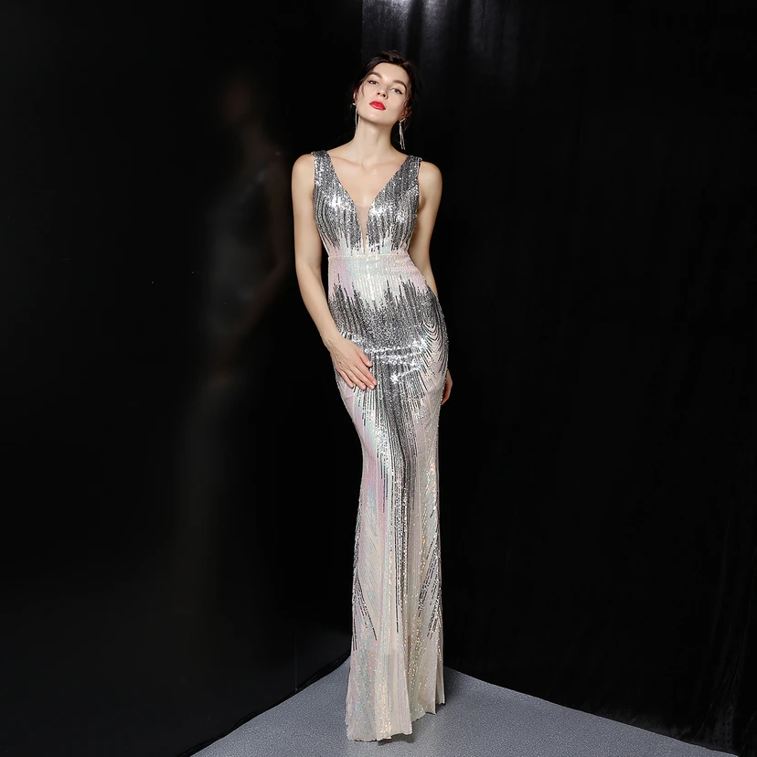 Fairy Dream Celebrity Party Party Evening Sexy Long Slim Toast Bride view 42