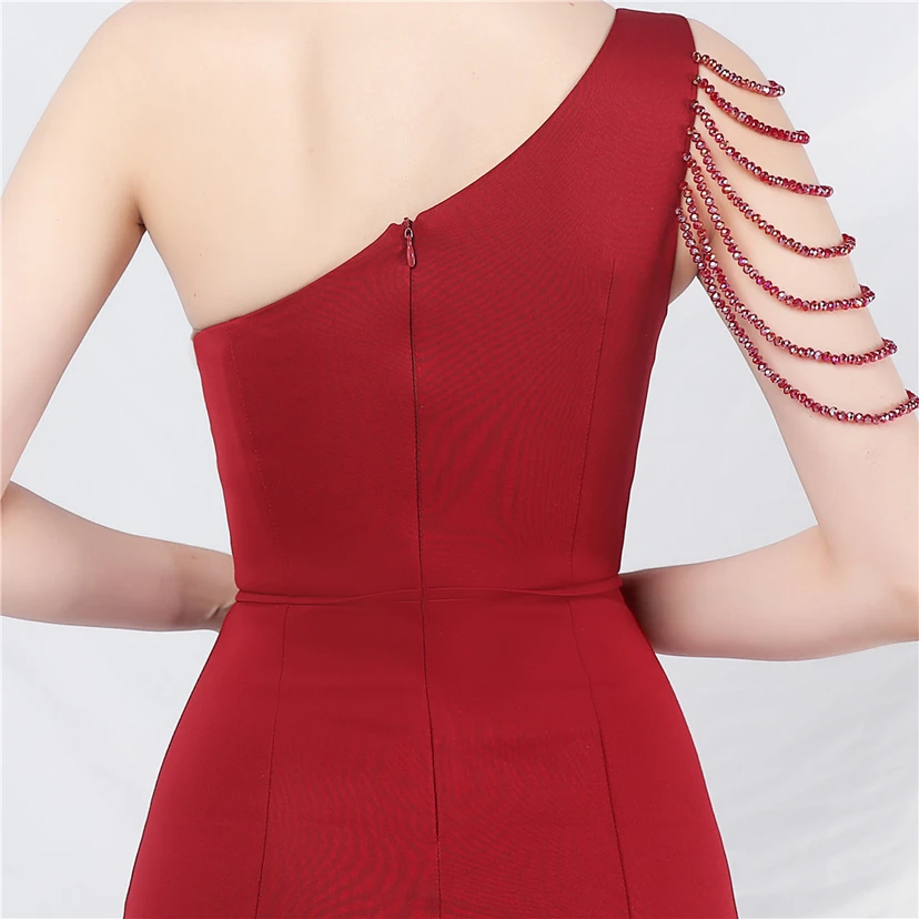 Craft Beading Flower Dinner Wedding Celebration Car Model Long Evening Dress view 55