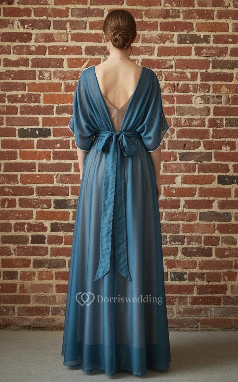 Downton Inspired Two-Tone Gibson Dress view 2