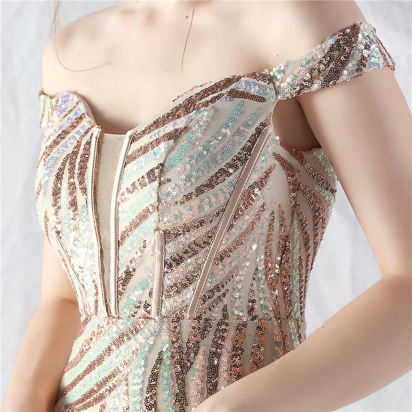 Palace Herringbone Waist Vest High-End Evening Dress view 19