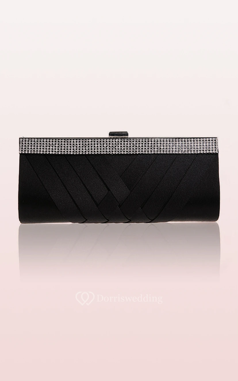 Rhinestone Woven Clutch view 8
