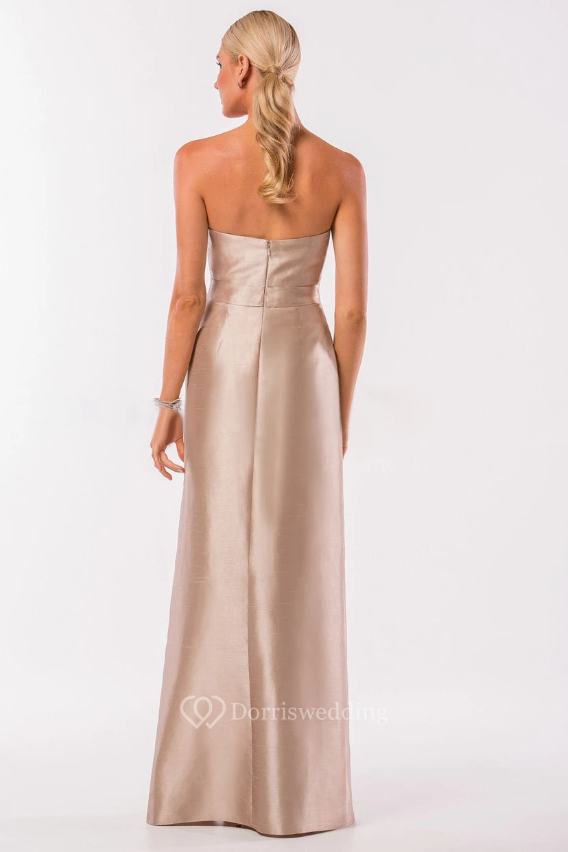 Sweetheart Bridesmaid Dress With Pockets And Front Slit view 2