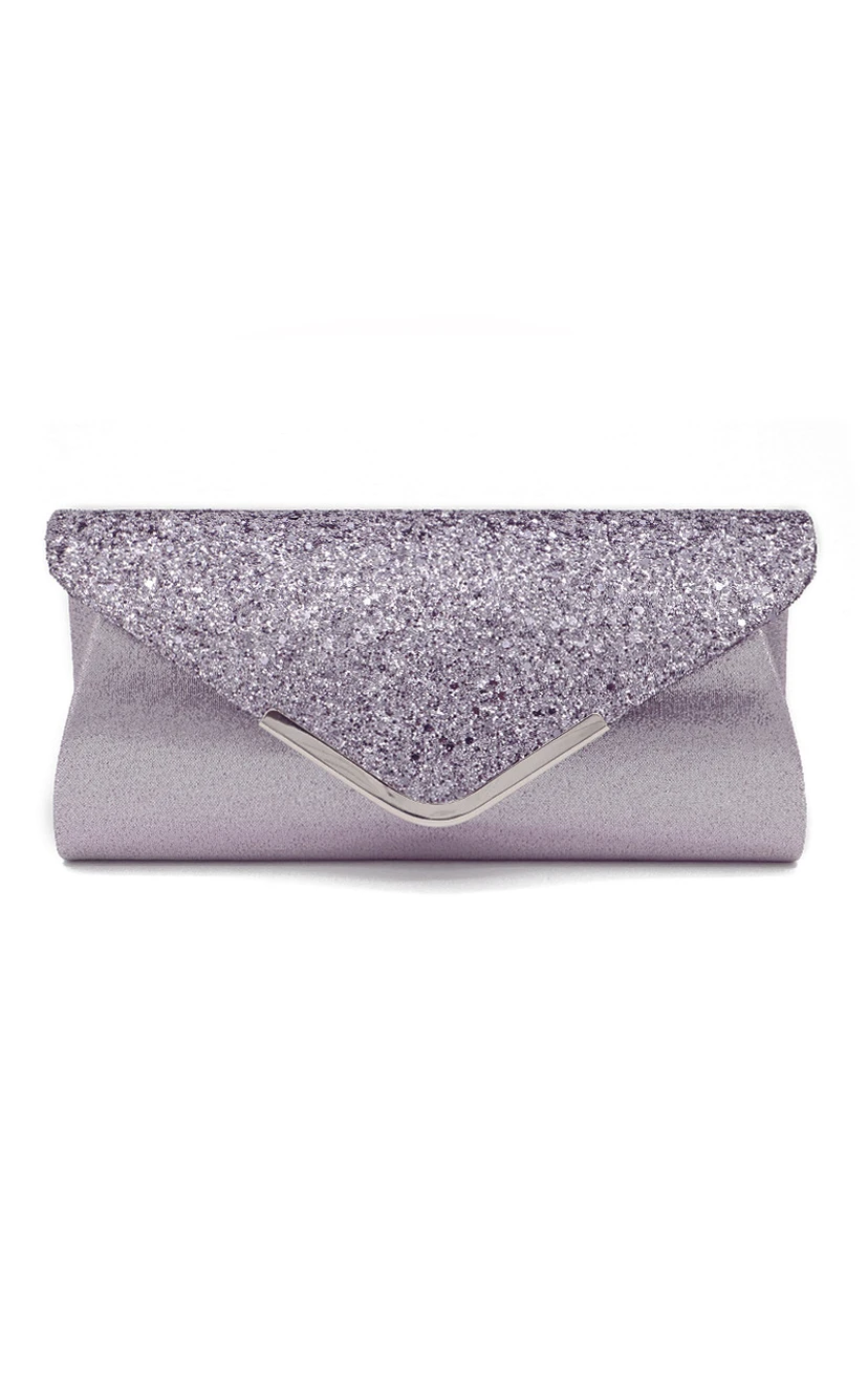 Sequin Flap Envelope Clutch view 10