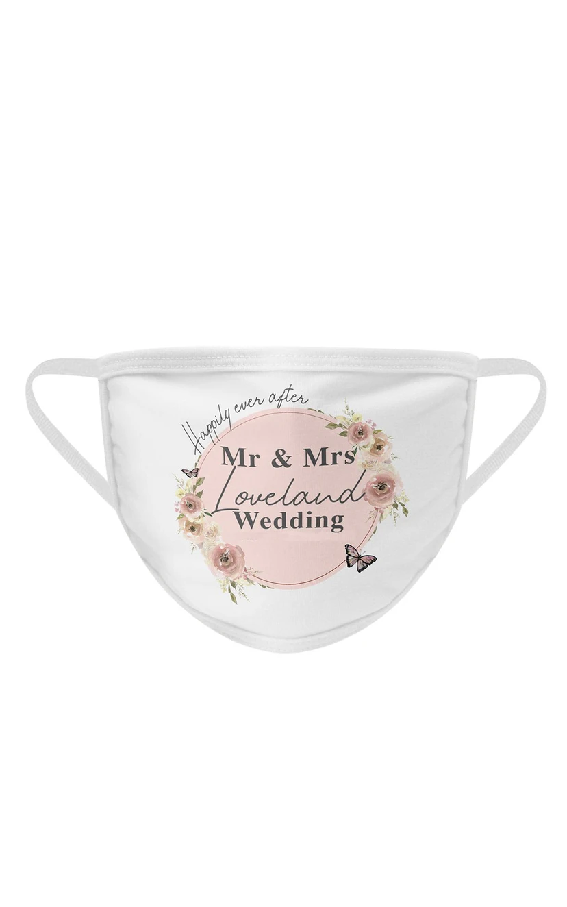 Non-Medical Cotton Wedding Face Masks view 9