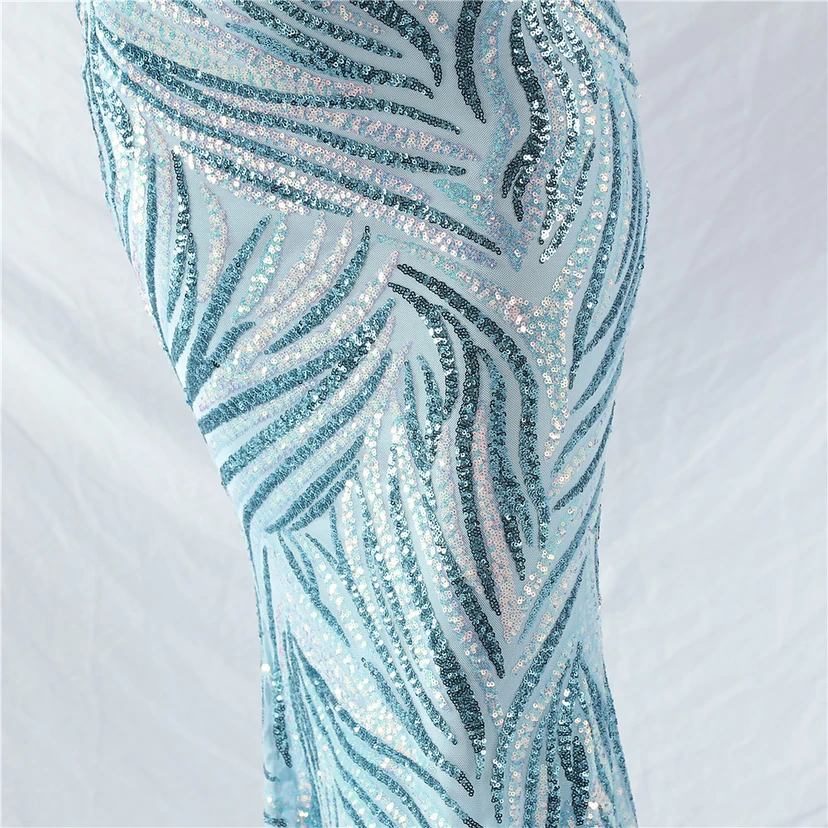 Double-Binding Rope-Binding Craft-Made Ostrich Feather Encrypted Laminated Beads High-End Evening Dress view 50