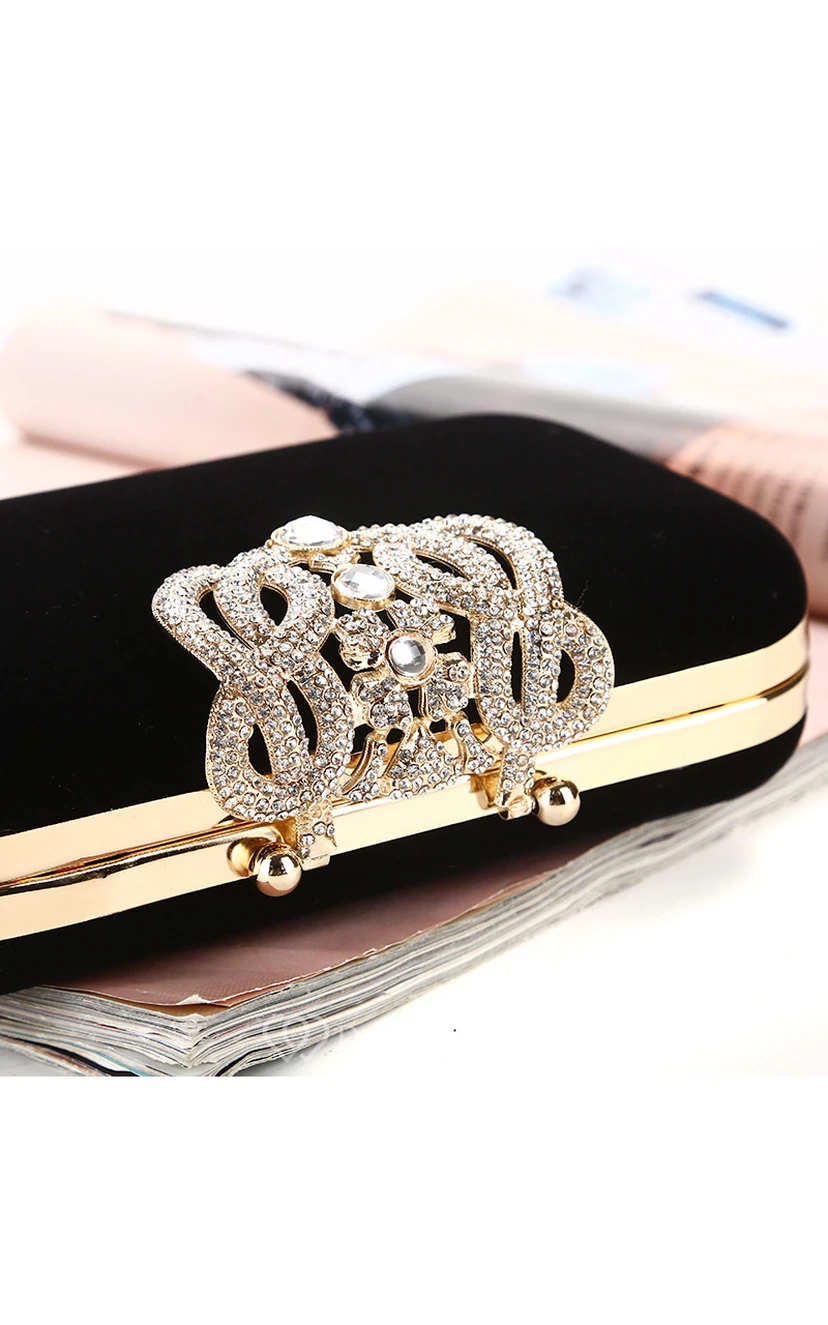 Flannel Crystal Clutch view 2