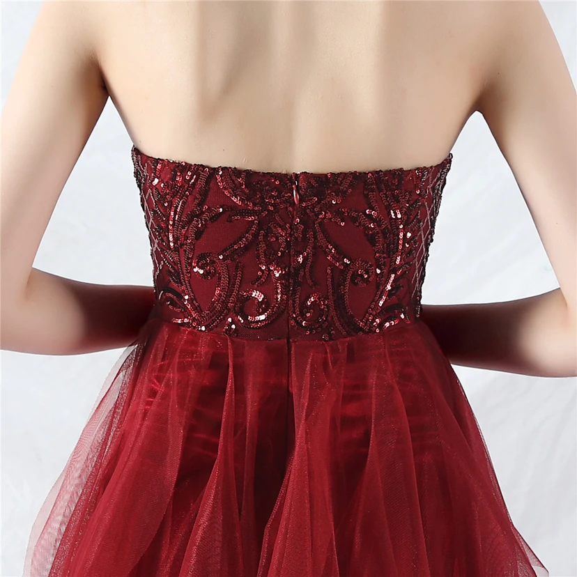 Kleid mit positionierten Blumenperlen und gespleißtem Netzstoff view 34