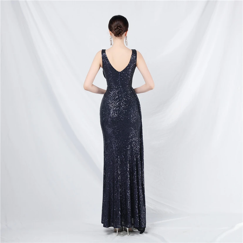 Cross-Border Dress Sequined Ribbon Long Evening Dress view 42