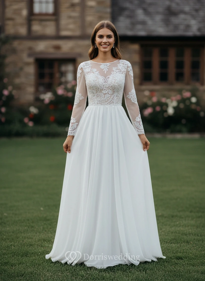 Vintage Style Western Elopement Dress
