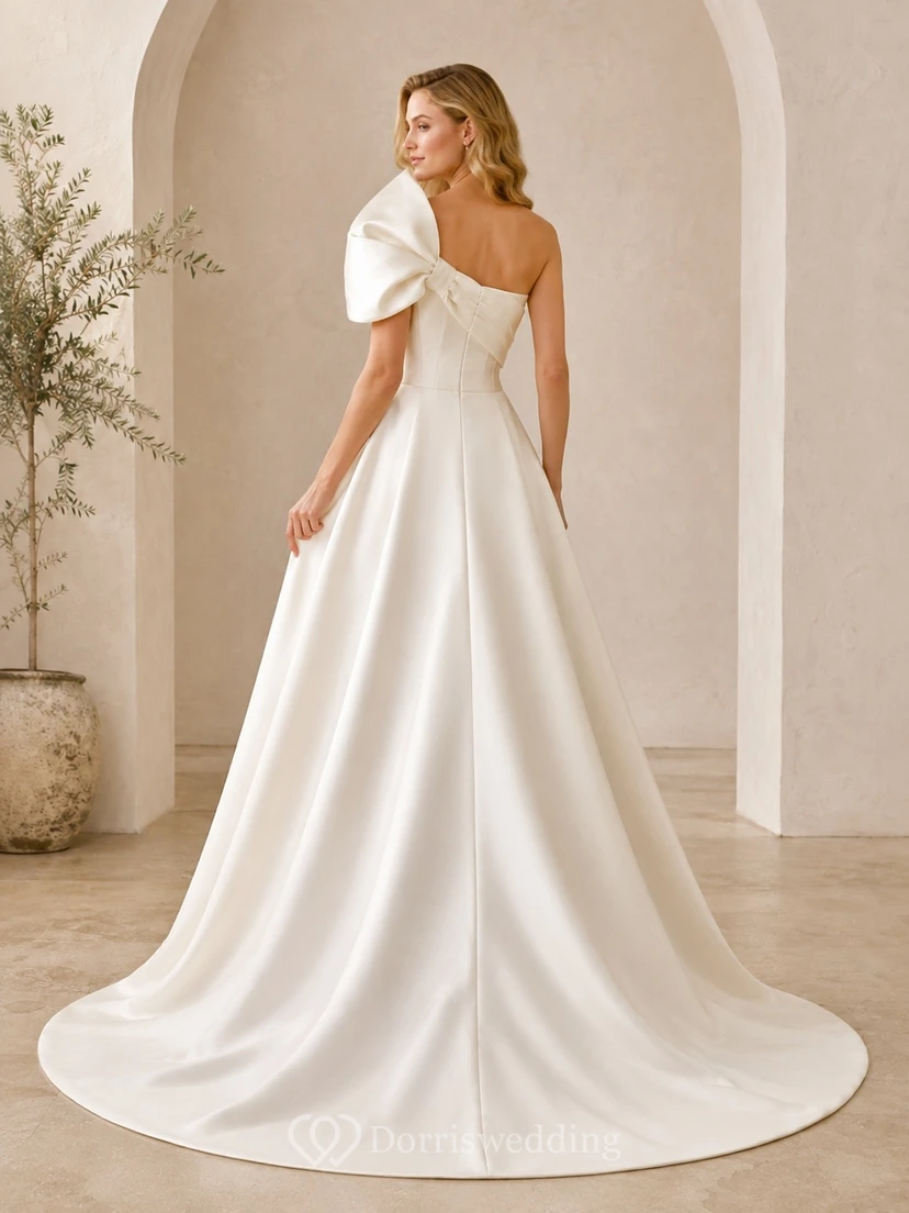 Elegantes Brautkleid in A-Linie für formelle Anlässe view 2
