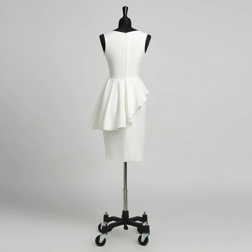 Sheath Sleeveless Knee-length Zipper Sexy Elegant Satin Dress view 2