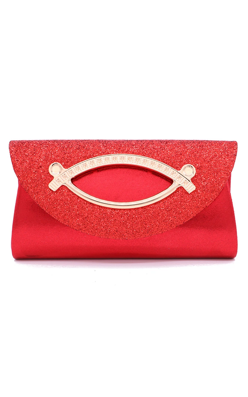Sequin Magnetic snap Clutch view 5