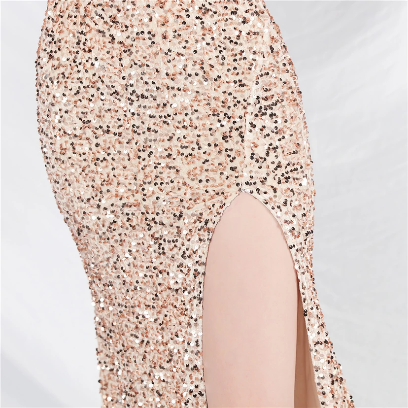 Robes de soirée longues à sequins faites main, magnifiques pour femmes et célébrités view 36