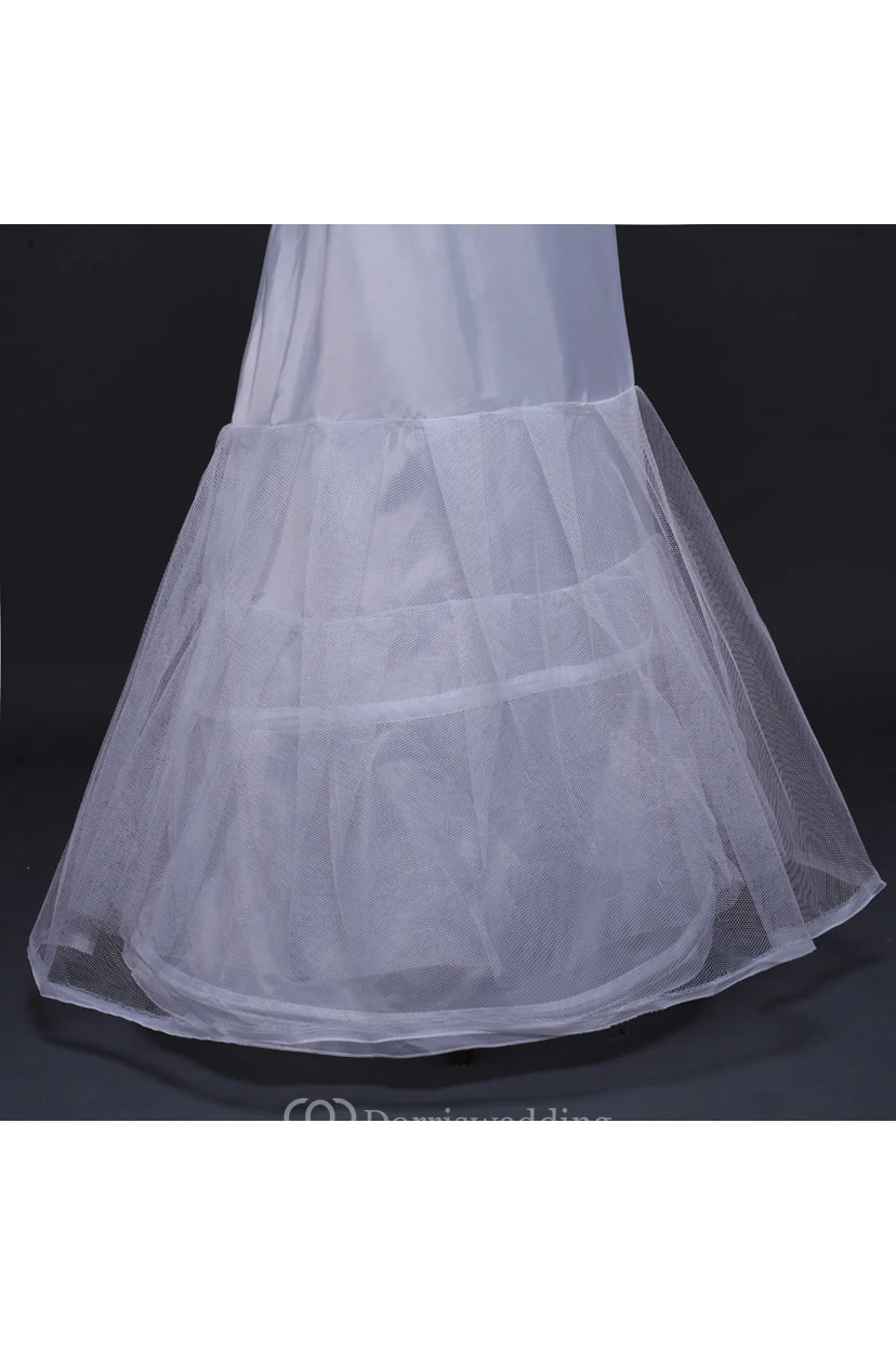 New Fishtail Wedding Petticoat with Elastic Belt Thickening Mesh Yarn Trailing Wedding Dress Accessories view 4