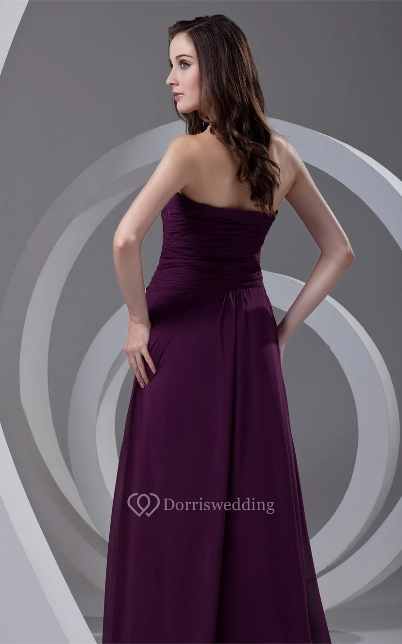 Stunning Ruffled Sweetheart a Line Sleeveless Chiffon Special Occasion Dresses view 6