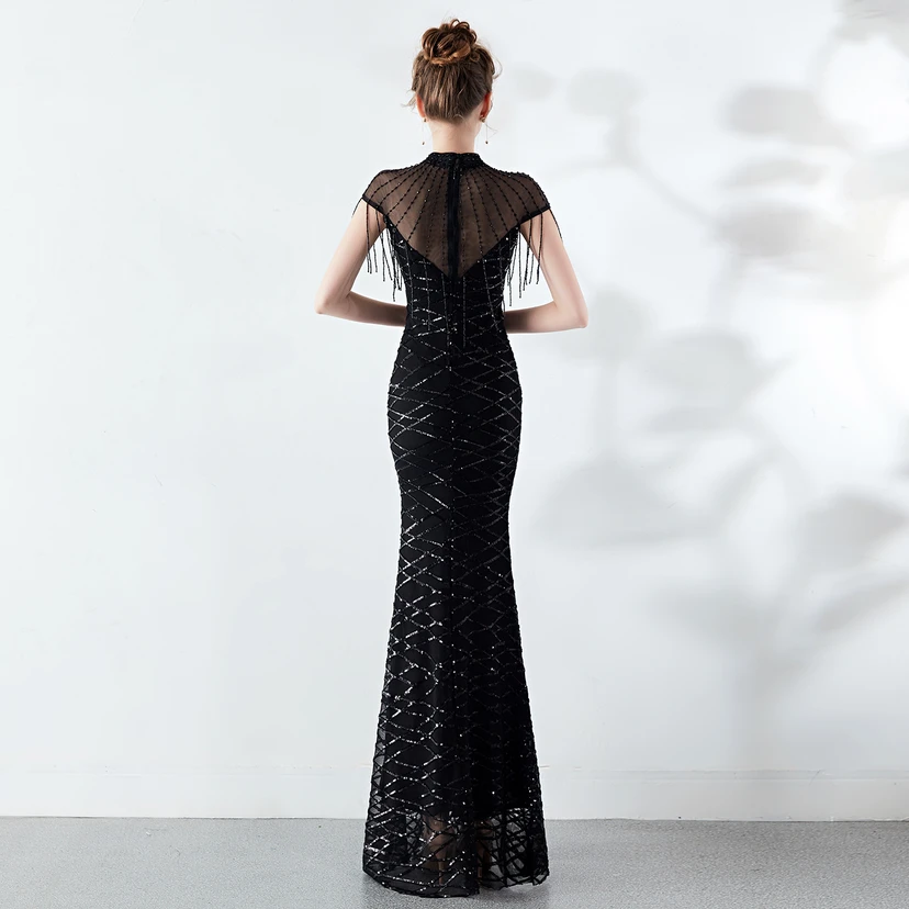 Abendkleid Frühling Langes Meerjungfrauen-Schlankes Bankettkleid für Damen view 21